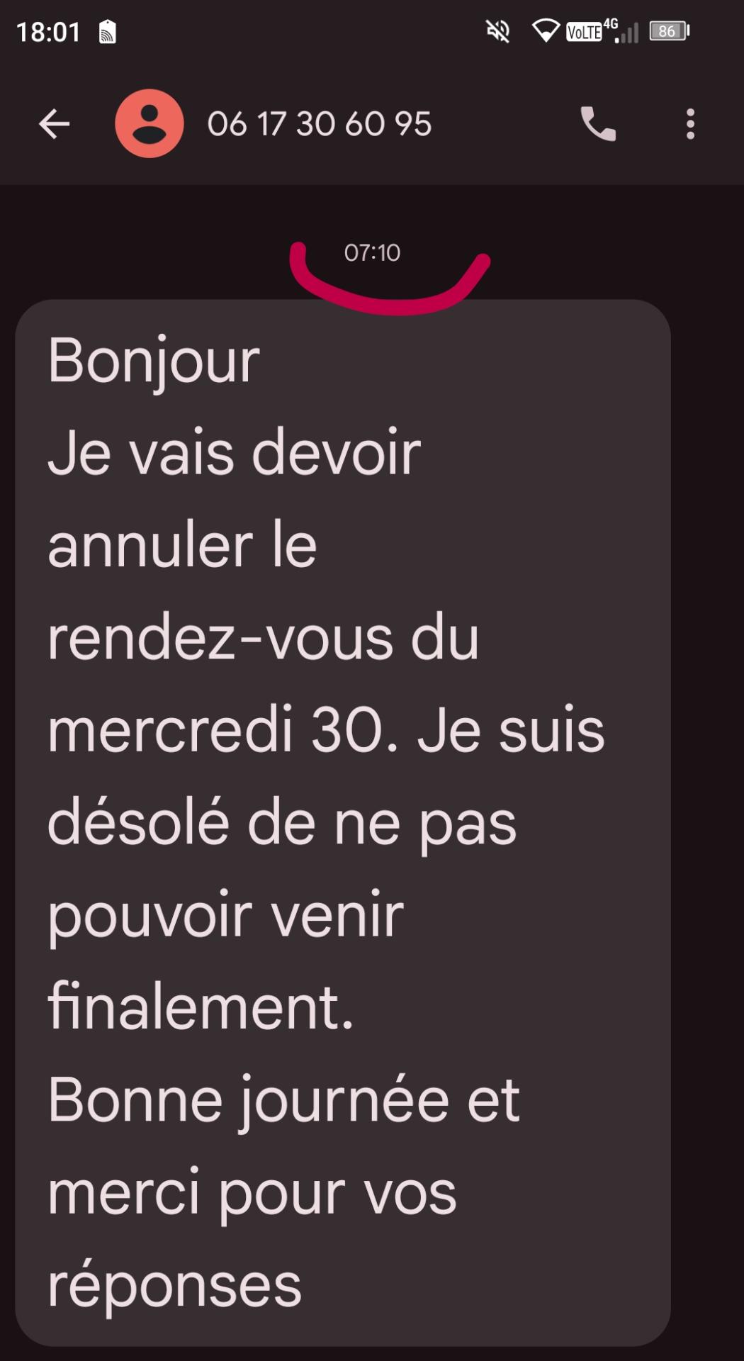 Les faux rendez-vous (3 annulations le même jour) donnés par les amis des Masseuses concurrentes!!!